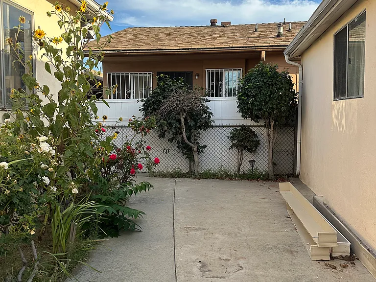small space in front of the house