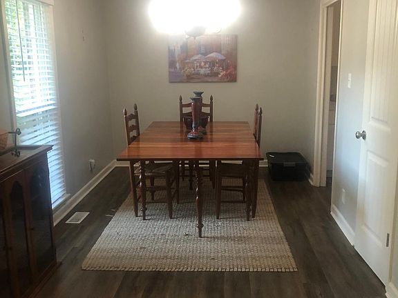 Large dining room area with good light new fixture in closet