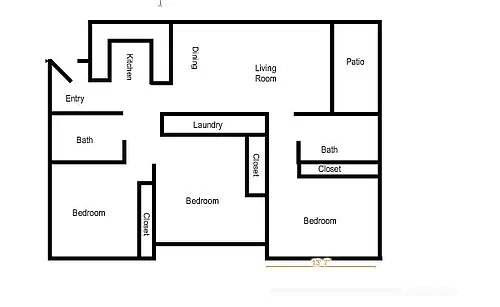 Floor plan 3 Bedroom