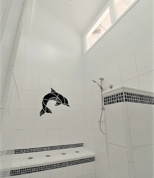 Master shower.