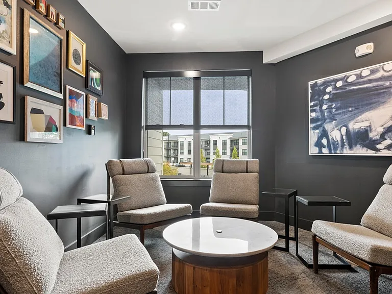 Co-working Lounge with Private Office Spaces and Conference Room