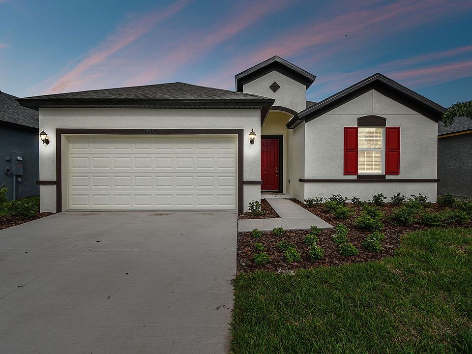 Sweetwater quick move-in new construction home plan french country elevation view at Tea Olive Terra