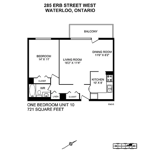 Floor plan 1 Bedroom