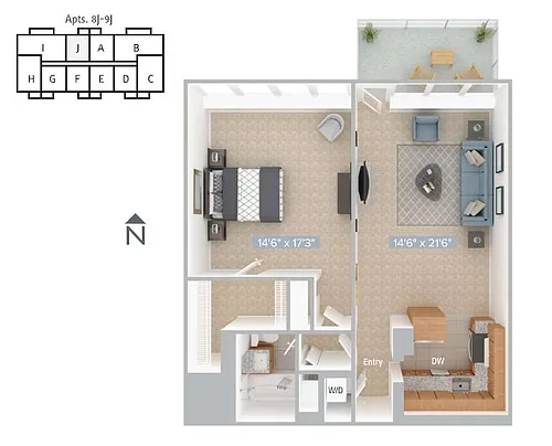 Floor plan a14-770_8J_9J