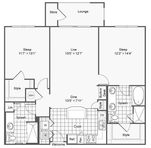 Floor plan B3