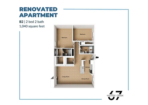 Floor plan B2 Renovated