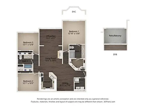 Floor plan Renoir - Upgraded