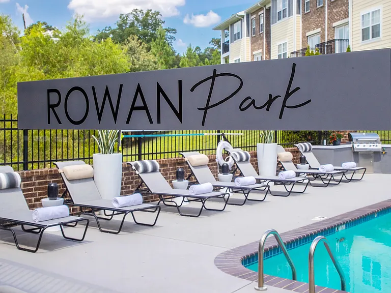 Unwind by the pool on our numerous poolside seating options, fostering a sense of community and relaxation in a serene setting.