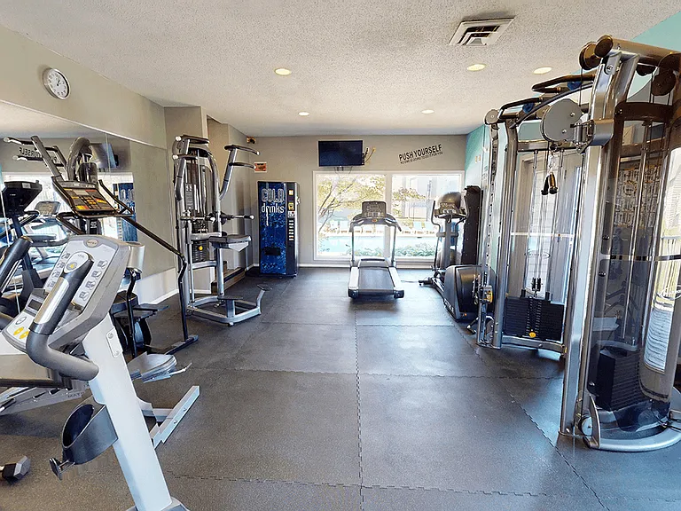 Well-Lit and Motivating Fitness Center