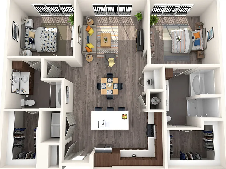 2 BR 2 Bath Apartment 2 BR 2 Bath Apartment