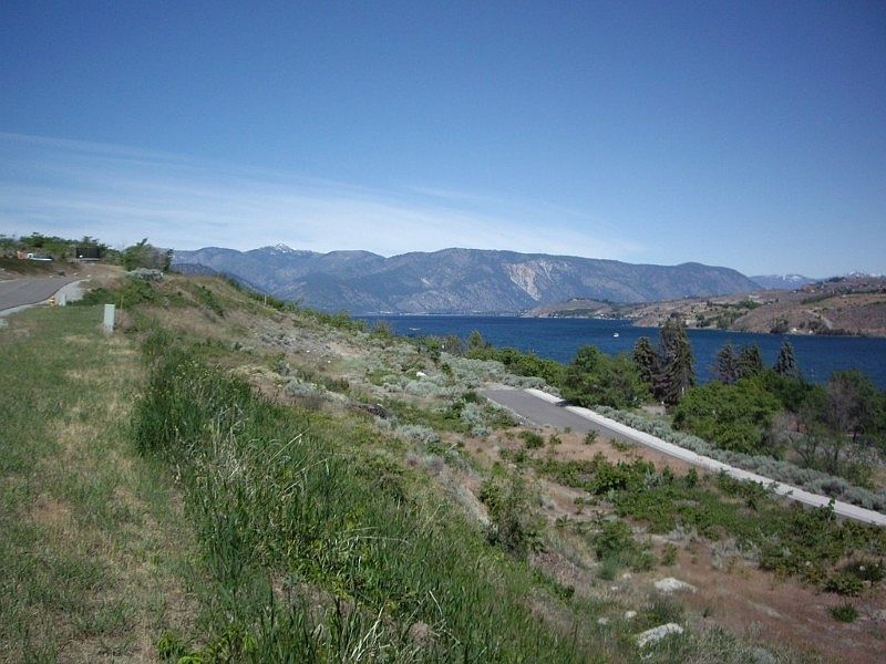 Looking west, looking up lake from lot 5. Peterson Pl on right & Mt. Vew Dr on left.