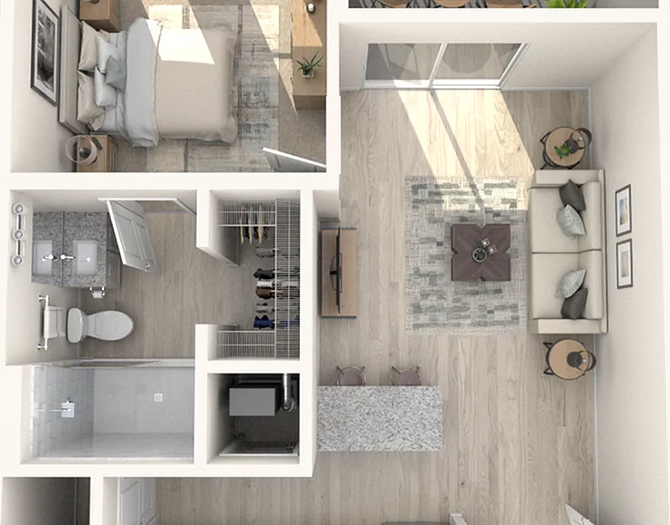 A1.0 | One Bedroom, One Bathroom A1.0 | One Bedroom, One Bathroom