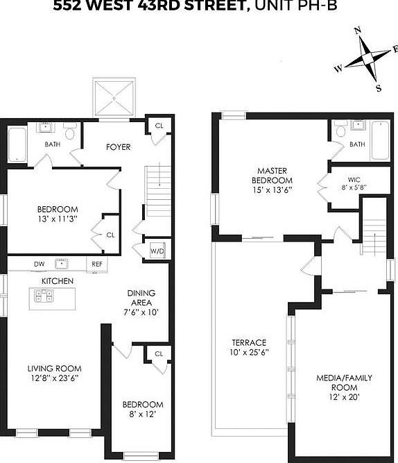 2nd image of 552 W 43rd St Ph B