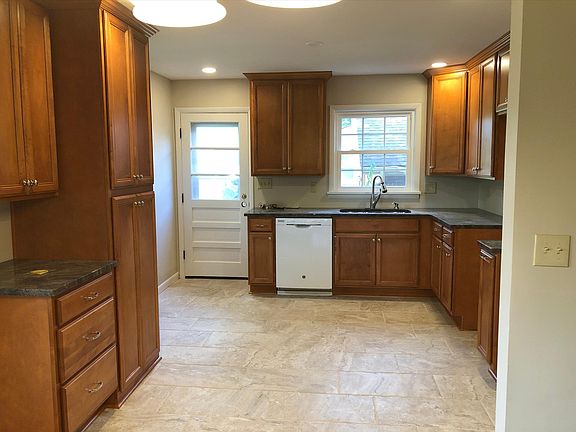 Newly remodeled kitchen, pantry cabinet has pull out drawers