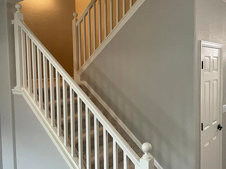 Stairs leading to the loft