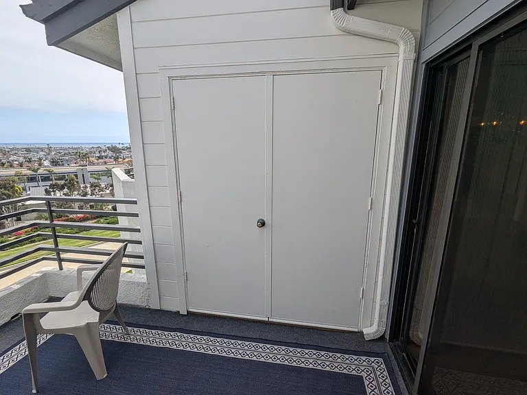 Patio storage closet