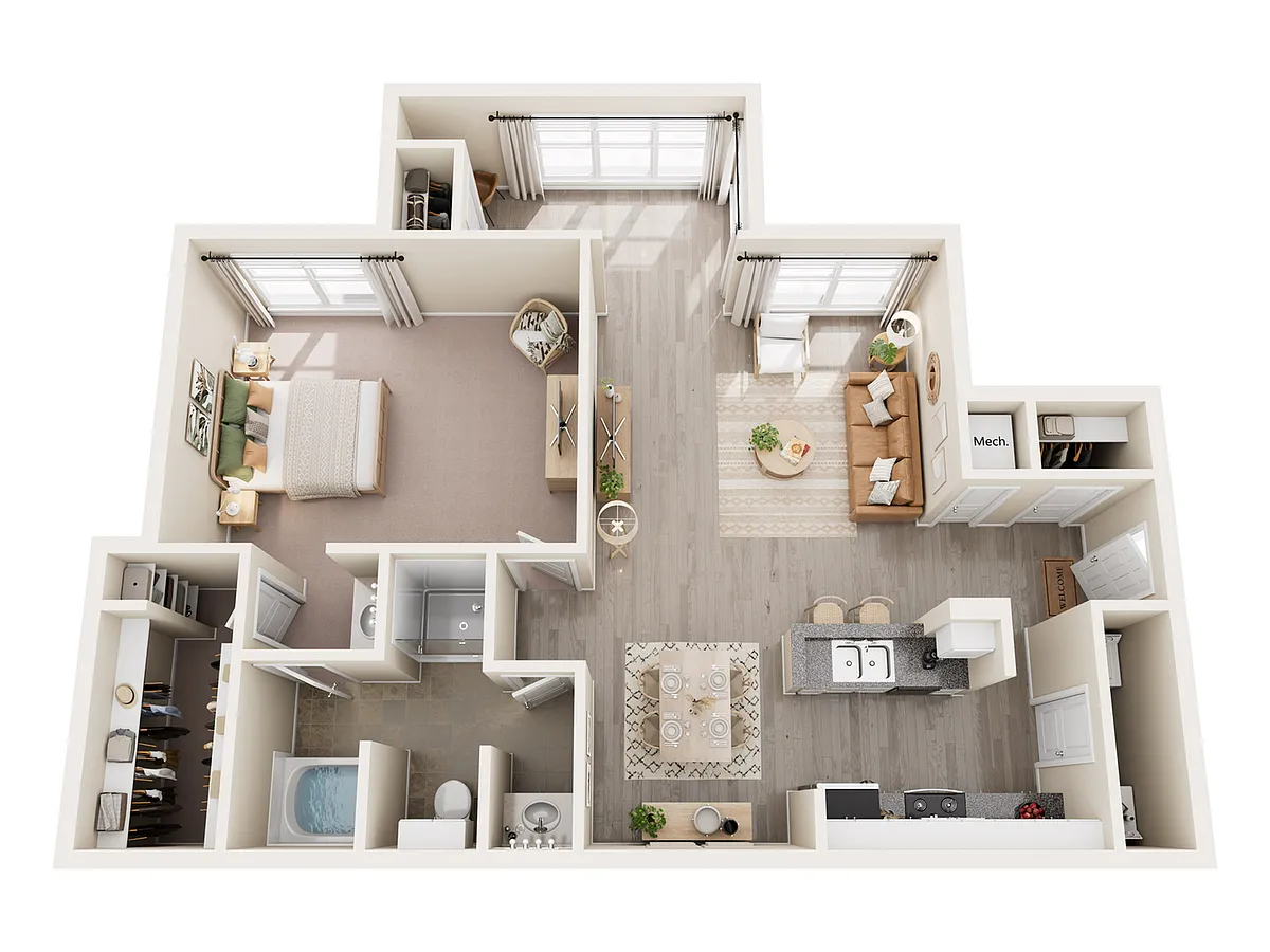 Floor plan 1X1 REG