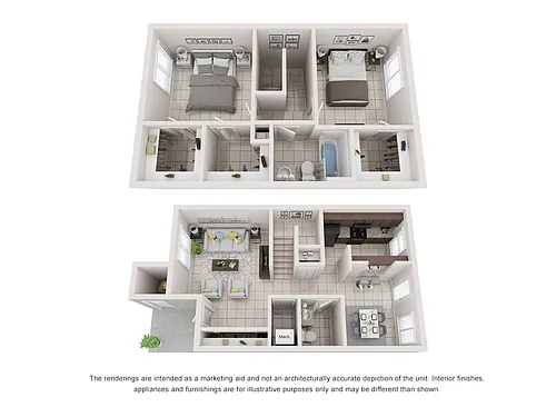 Floor plan Model B Townhome