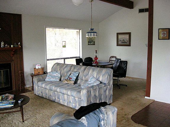 Open living area with dining area