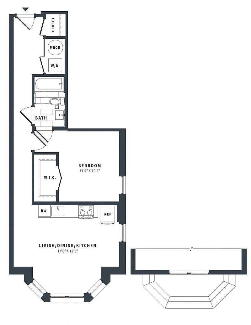 Floor plan 1U-0