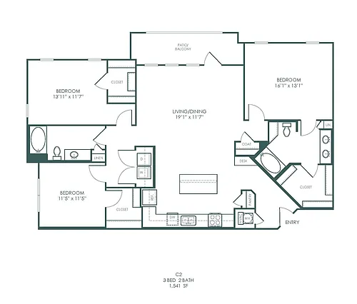 Floor plan C2- Attainable