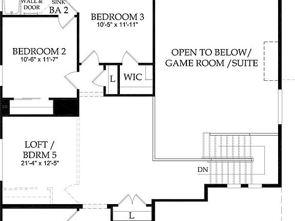 Upstairs Floorplan