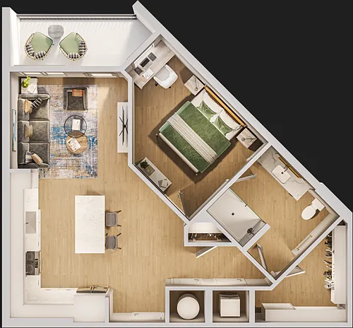 Floor plan 1B