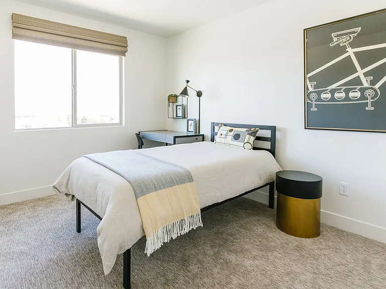 Additional bedrooms have big windows and ample closet space