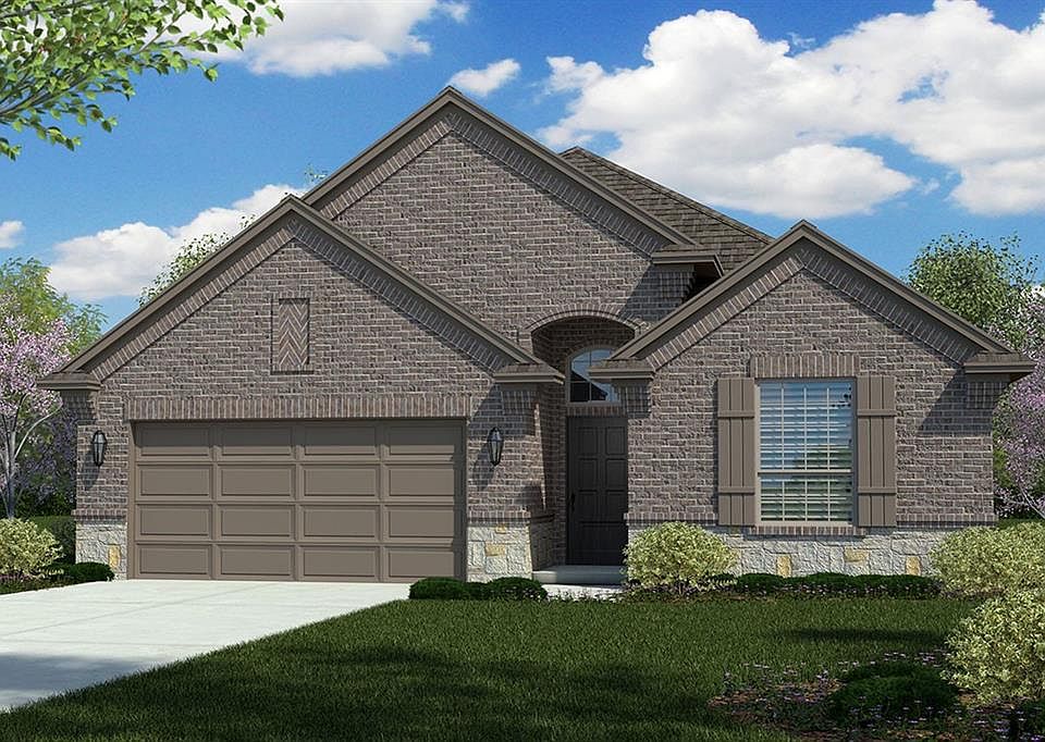White Rock Floorplan, elevation L. All photos shown here may not depict the specified home & features included are for illustration purposes only.