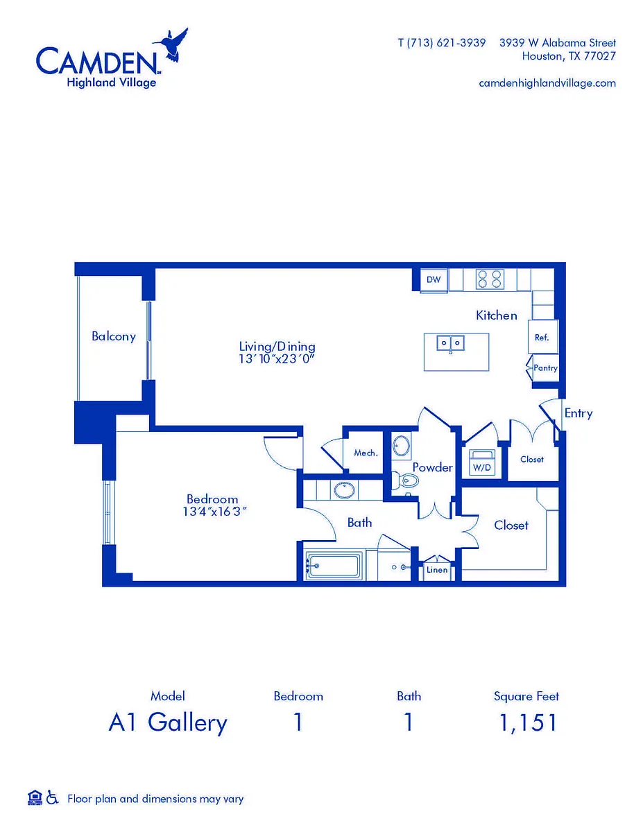 Floor plan A1 Gallery