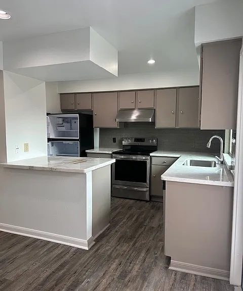 Kitchen - with marble countertops & has a pantry