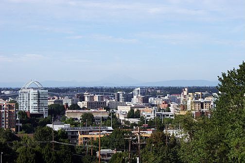 view from rooftop deck
