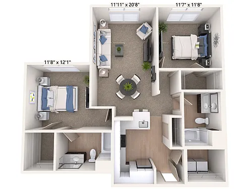 Floor plan B3-C-Two