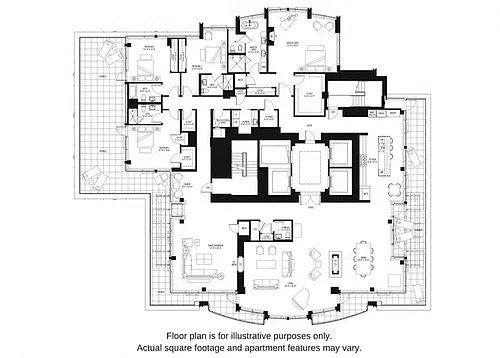 Floor plan North 3301 Penthouse