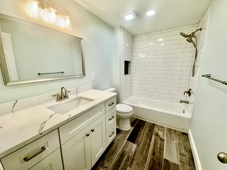 Hallway bathroom