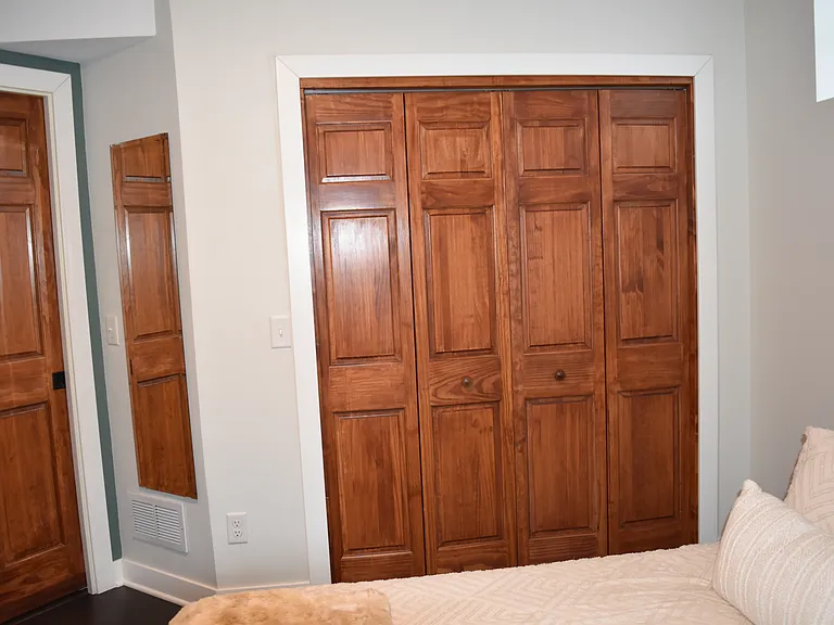 Basement bedroom closet