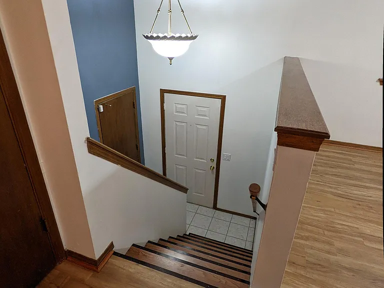 Entry from Living/dining area level