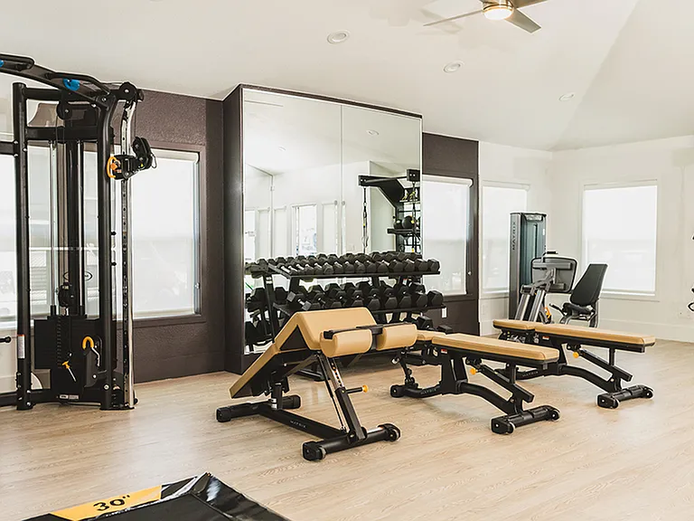 Fitness center with ample options