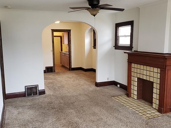 View from living room into the dining room