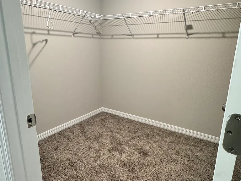 Master closet . New carpet