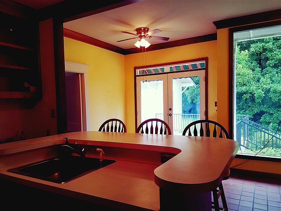 looking out kitchen island
