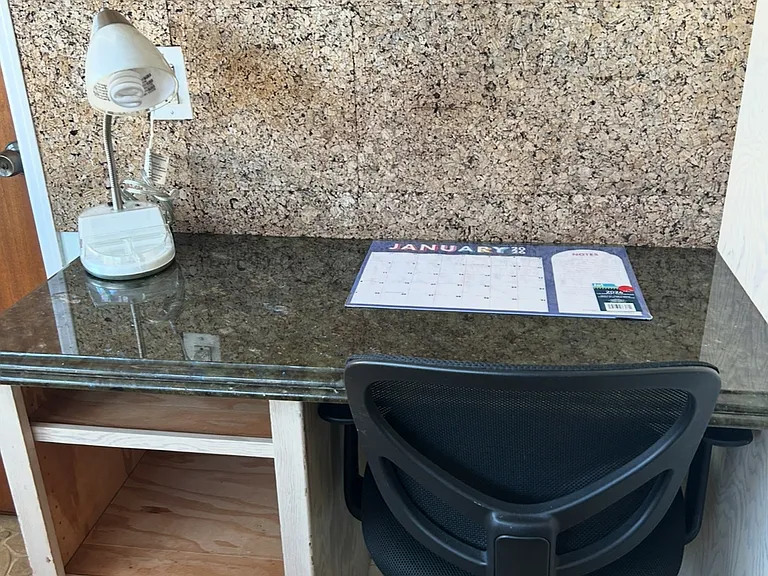 Desk (in kitchen nook area)