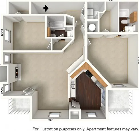 2 Bed 2 Bath 2 Bed 2 Bath