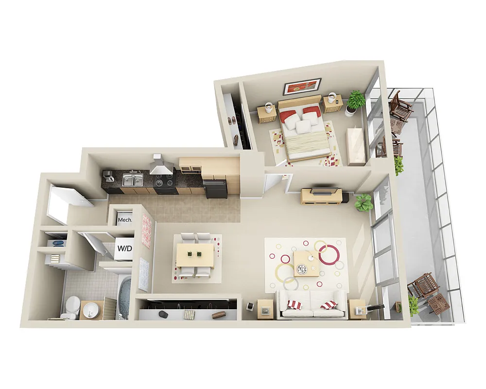 Floor plan Midrise A1M