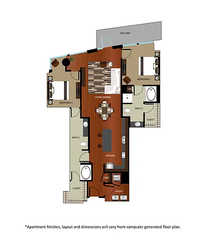 Floor plan B4 - Renovated