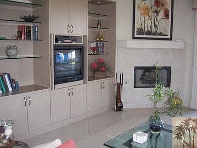 Custom entertainment unit.