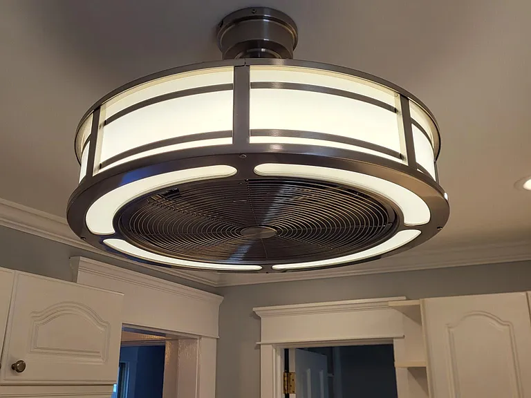 New lighting and ceiling fans