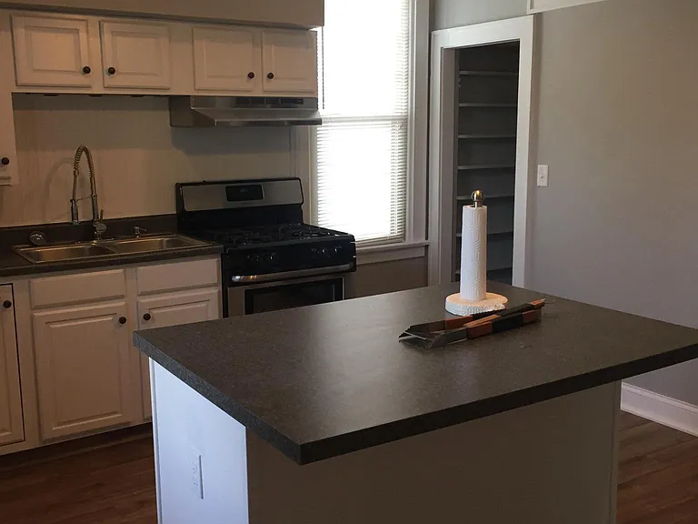White Maple Kitchen Cabinets w/ Island