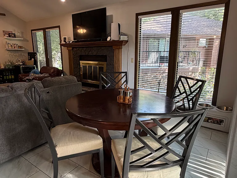 lots of room for a large sectional and a dining room table!