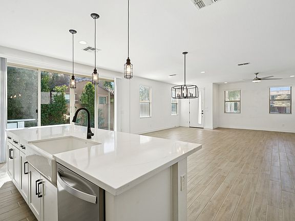 Kitchen, Dining, and Living Area